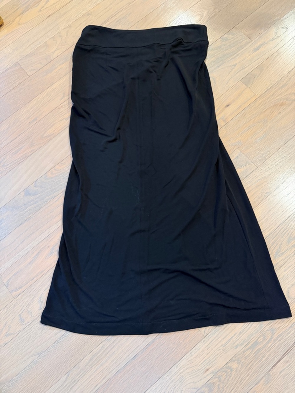 Apostrophe Black Midi Jersey Skirt